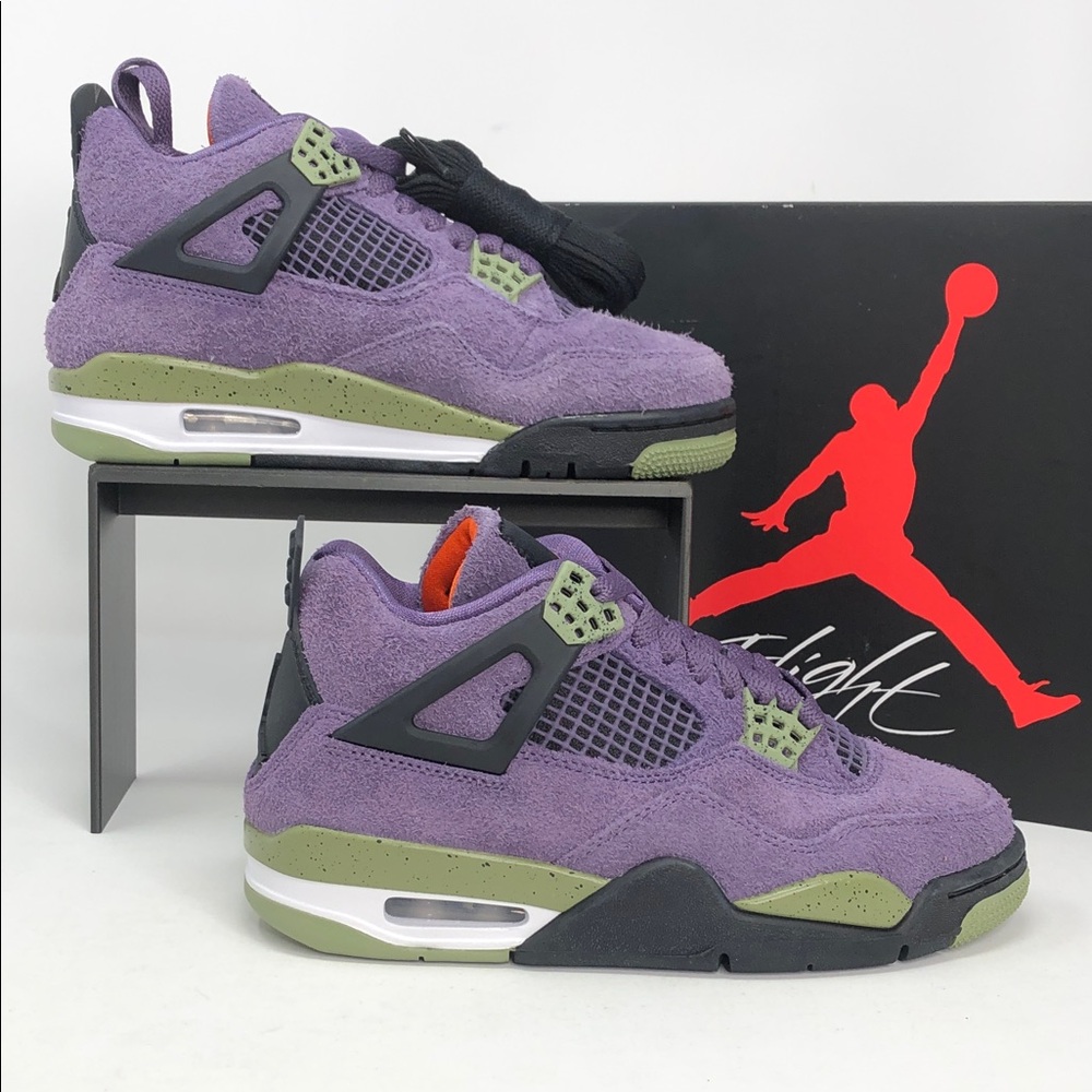 Air Jordan 4 Retro Women’s Canyon Purple AQ9129-500 Authentic Sneakers -Size 5.5
